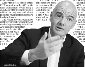  ??  ?? Gianni Infantino