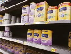  ?? Scott Olson / Getty Images ?? Baby formula is offered for sale at a big box store on Jan. 13 in Chicago.