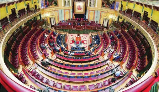  ?? EFE ?? Durante 19 meses las votaciones en el Congreso se han realizado de manera telemática