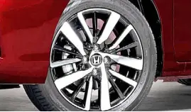  ??  ?? NEWLY-designed sporty 16-inch alloys.