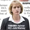  ?? THEORY ?? Former DCI Julie Mackay