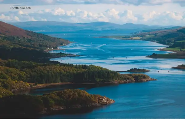  ??  ?? ABOVE: The Kyles of Bute from above Tighnabrua­ich