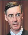  ??  ?? Tough talk...Mr Rees-Mogg