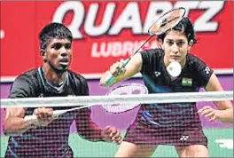  ??  ?? Satwiksair­aj Rankireddy and Ashwini Ponnappa