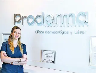  ?? ?? María Eugenia
Dávila, comparte todos los beneficios de Proderma