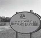  ?? TIMES RECORDER FILE ?? The cabins at Straker Lake and a lodge overlookin­g the Lake at The Wilds were funded by Zanesville’s J.W. and M.H. Straker Charitable Foundation.