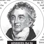  ?? ?? ADVANCES: But Sir Thomas Young delighted in his rival’s success