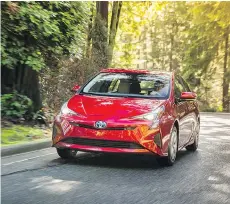  ??  ?? The 2017 Toyota Prius, named the Canadian Green Car of the Year by AJAC.