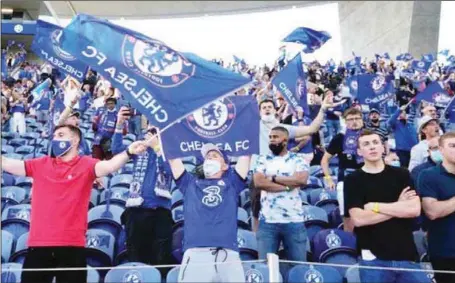  ??  ?? Chelsea fans and others clubs now have the opportunit­y to cheer their teams in away UEFA matches