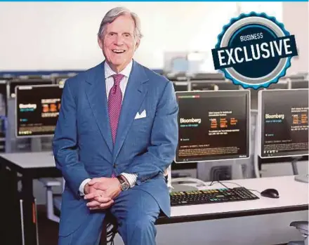  ?? BY SALHANI IBRAHIM
PIC ?? Bloomberg LP chairman Peter T. Grauer says the company has been a disruptor from the start.
