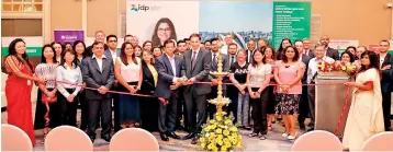  ?? ?? Inaugurati­on of an IDP Australia Education Fair by Trade commission­er - Austrade with Country Director, IDP Sri Lanka in 2019