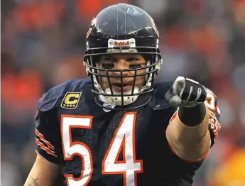  ??  ?? Former linebacker Brian Urlacher will become eligible for the Hall of Famefor the first time next year.