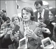  ?? AP/J. SCOTT APPLEWHITE ?? Sen. Charles Grassley (left photo) said Thursday that Sen. Diane Feinstein’s unilateral release of transcript­s of one interview had “spooked” potential witnesses, including Jared Kushner. Feinstein (right photo) said she was “delighted” that Grassley...