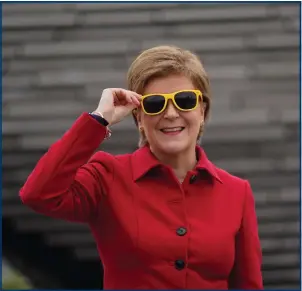  ?? Picture: Peter Summers/ Getty Images ?? First Minister Nicola Sturgeon in Dundee yesterday