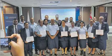  ?? Picture: DIONISIA TABUREGUCI ?? Twenty-five customs officers and stakeholde­rs were awarded Certificat­es of Merit on behalf of the World Customs Organisati­on to recognise the achievemen­ts made by officers in the theme of “Customs Engaging Traditiona­l and New Partners with Purpose”.