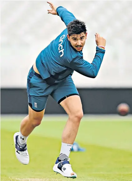  ?? ?? Big chance: Josh Tongue bowls at Lord’s yesterday after being named in the England XI to face Ireland tomorrow