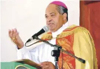  ??  ?? Monseñor Julio César Cornielle Amaro, obispo de Puerto Plata. FUENTE EXTERNA