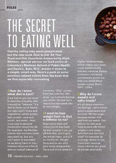 THE SECRET TO EATING WELL - PressReader