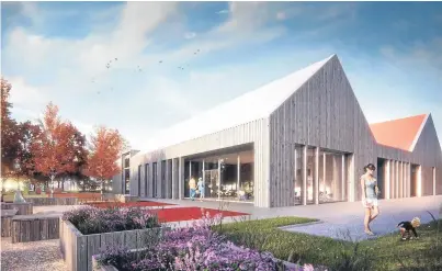  ??  ?? An artist’s impression of how Tayport community hub could look.