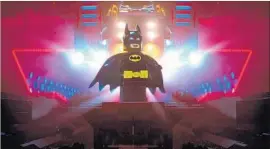  ?? Warner Bros. Pictures ?? “LEGO BATMAN MOVIE” features Will Arnett voicing the Dark Knight.