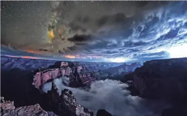  ?? SKYGLOW PROJECT/SPECIAL FOR AZCENTRAL.COM ?? This is a photo of the Grand Canyon from the Skyglow project.