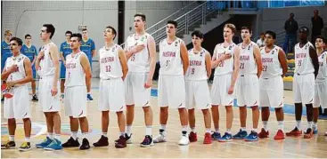  ?? KK ?? Daniel Köppel, mit der Nummer 15, zeigte bei der U16-EM in Bulgarien sein Potenzial