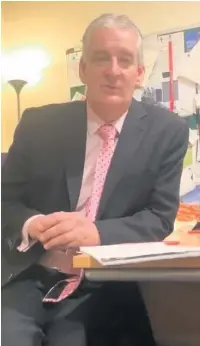  ??  ?? ● Former Hyndburn MP Graham Jones speaking about his election defeat in a Facebook video