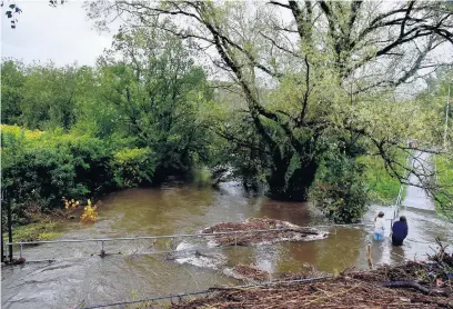  ??  ?? Flooding in Aberdare as Storm Callum hit Wales last month