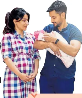  ?? PHOTO: FOTOCORP ?? Bollywood actors Soha Ali Khan and Kunal Kemmu with baby Inaaya, who is now about five weeks old