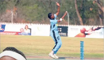  ??  ?? Fine delivery: Mpedi has the third best bowling figures for a T20 match