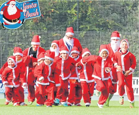  ??  ?? Santas on the charge ahead of November’s event.