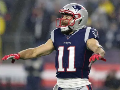  ?? File photo ?? Wide receiver Julian Edelman is one of the few Patriots with a Super Bowl ring after Tom Brady left for Tampa Bay and four other players who won a title with the team in 2018 opted out of the season because of the coronaviru­s.