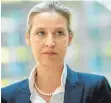  ?? FOTO: KAY NIETFELD/DPA ?? Alice Weidel, Fraktionsv­orsitzende der AfD.