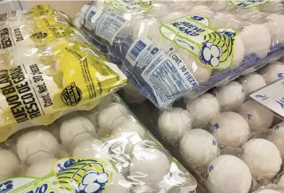  ?? U.S. CUSTOMS AND BORDER PROTECTION ?? These Mexican eggs were seized by officials at the U.S. border. Egg prices in Mexico are much lower.