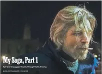  ??  ?? The New York Times image for “My Saga, Part 1 — Karl Ove Knausgaard
Travels Through North America.”