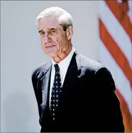  ?? OLIVIER DOULIERY/TNS 2013 ?? Outside experts don’t anticipate special counsel Robert Mueller’s probe concluding soon.