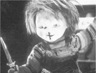  ?? UNIVERSAL/COURTESY ?? When a serial killer’s spirit inhabited a children’s doll in 1988’s “Child’s Play,” a horror movie icon was born.