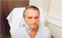  ?? REPRODUÇÃO/ YOUTUBE ?? Do hospital. Bolsonaro participou ontem de evento da Caixa