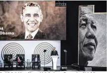  ??  ?? Ex-US-Präsident Obama hielt Rede vor Tausenden Südafrikan­ern