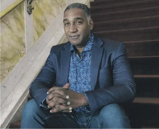  ?? ANTHONY VAZQUEZ/SUN-TIMES ?? Norm Lewis at the CIBC Theatre in March. The veteran Broadway actor portrays Captain Richard Davenport in “A Soldier’s Play.”