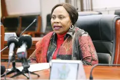  ??  ?? Informatio­n, Publicity and Broadcasti­ng Services Minister Monica Mutsvangwa addresses the media during post Cabinet briefing in Harare yesterday