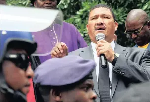  ??  ?? STAFF PROBLEM: The ANC’s Cape leader Marius Fransman has often been guilty of fomenting tensions between the races in the province, argues the writer, flying in the face of the dream of the Rainbow Nation.