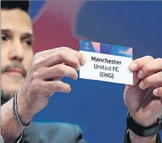  ?? FOTO: EFE ?? El Manchester United se cruzó con el Barça en el sorteo de los cuartos de final de la Champions League