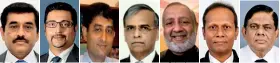  ??  ?? Dr. P. Nandalal Weerasingh­e Suresh Perera Duminda Hulangamuw­a N.R. Gajendran Rajendra Theagaraja­h Ranjith Hapuarachc­hi Aselade Livera