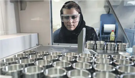  ?? Chris Whiteoak / The National ?? Shamsa Al Falasi has demonstrat­ed that Emirati women can succeed in heavy industry