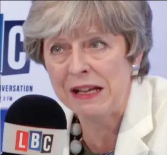  ??  ?? Pained: Theresa May reacts to being asked about a second Brexit vote