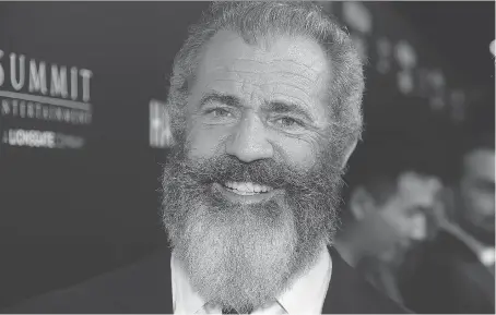  ?? KEVIN WINTER/GETTY IMAGES ?? Director Mel Gibson attends a screening of his new movie, Hacksaw Ridge.