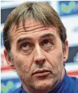  ?? Foto: Davy, dpa ?? Ist nicht mehr spanischer Nationalco­ach: Julen Lopetegui.