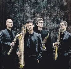  ?? FOTO: VERANSTALT­ER ?? Die vier jungen Musiker des Xenon Quartetts treten am 20. Januar im Festsaal Weißenau auf.