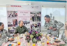  ?? ?? Por el Día Internacio­nal de la Mujer se ofreció un desayuno